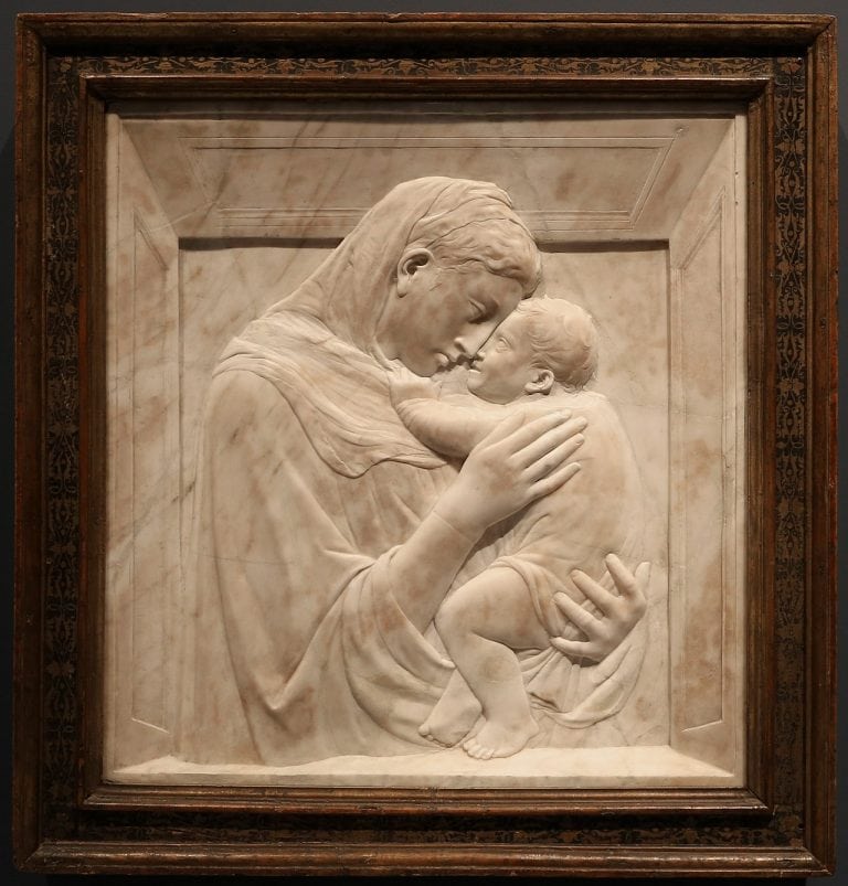 Circle of Donatello (circa 1386-1466), Italian, Florence, mid-15th century, Relief with the Virgin and Child, Old Master Sculpture & Works of Art, 2021