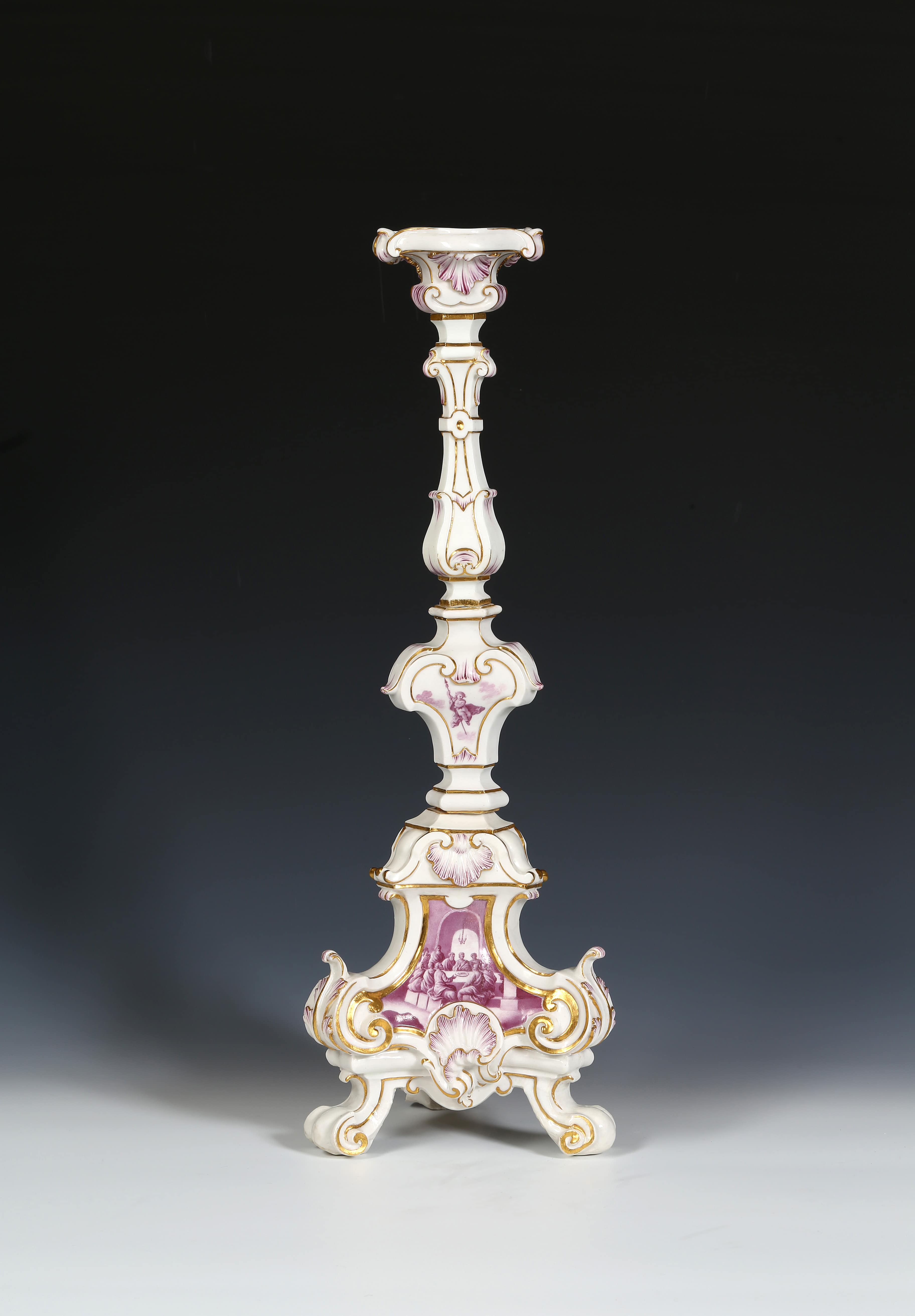 A set of six altar candlesticks London Art Week